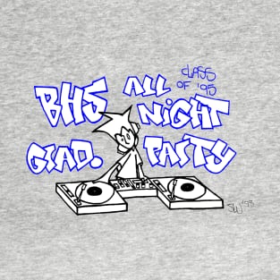 Published BHS 1995 All Night Grad Party Design T-Shirt